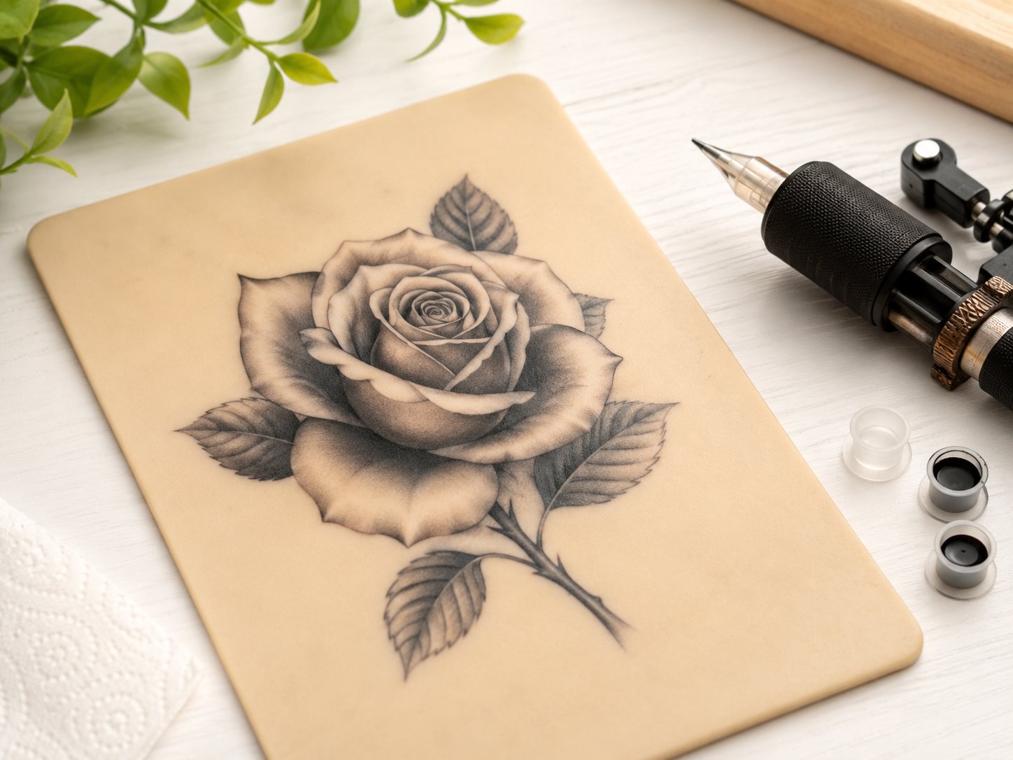Linework auf Kunsthaut